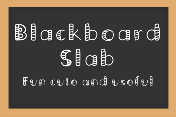 Blackboard Slab Font