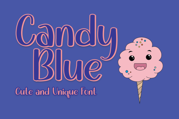 Candy Blue Font for Web Design