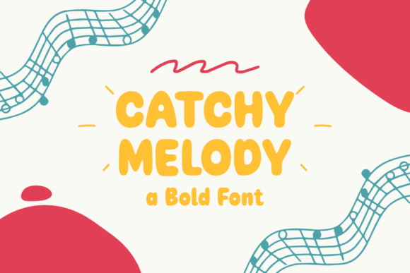 Catchy Melody: A Bold Display Font for Handmade Brands