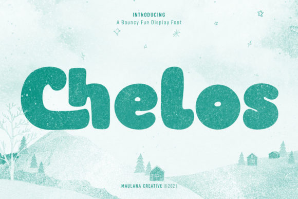 Chelos: A Bouncy Display Font