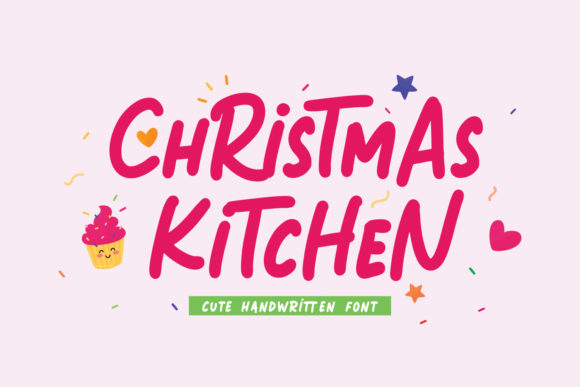 Christmas Kitchen Font for Business Branding