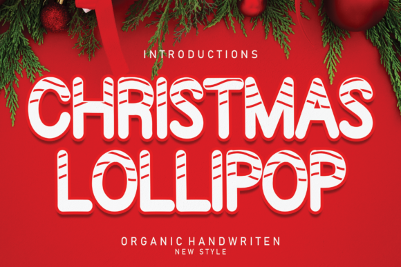 Christmas Lollipop: The Display Font for Festive Branding