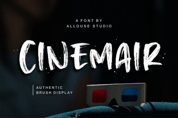Cinemair: A Modern Brush Display Font for Editorial Design