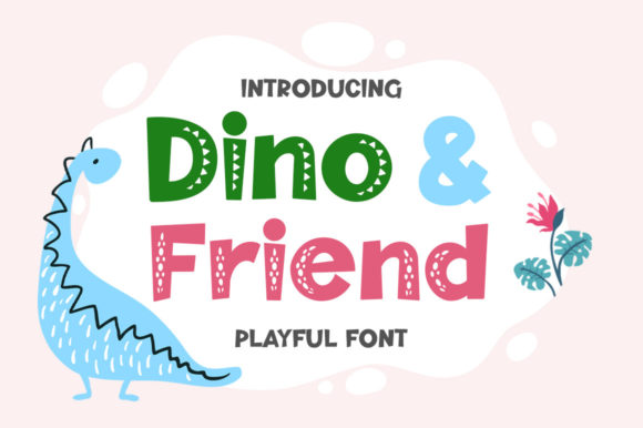 Dino Friend Font for Creative Design
