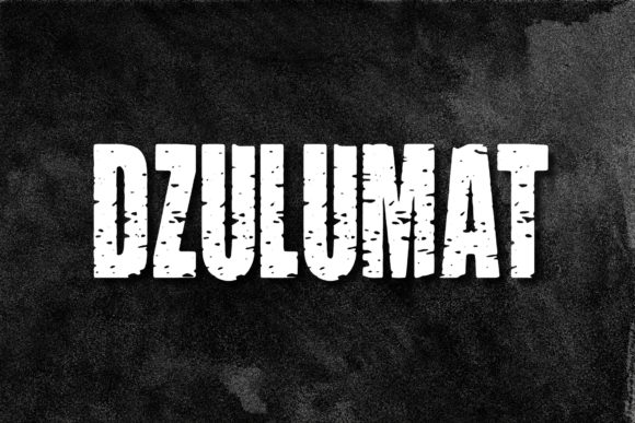 Dzulumat: A Horror Display Font