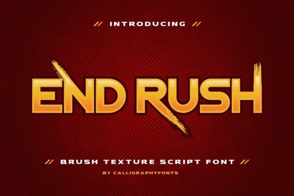 End Rush Font for Creative Projects