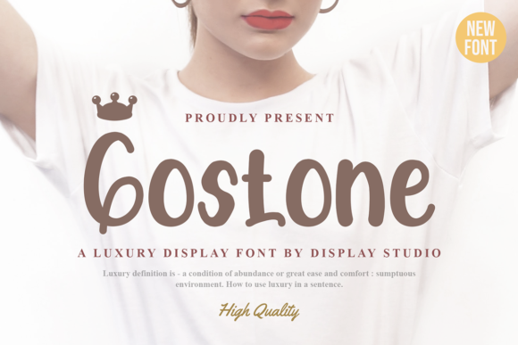 Gostone: A Bold Display Font for Creative Projects
