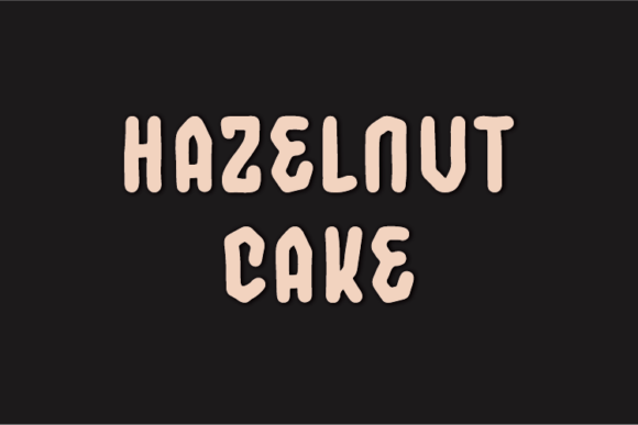 Hazelnut Cake Font