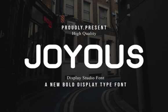 Joyous Font: Modern Typography for Creative Makers