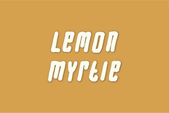 Lemon Myrtle Font for Web Design