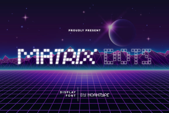 Matrix Dots: A Futuristic Display Font for Modern Branding