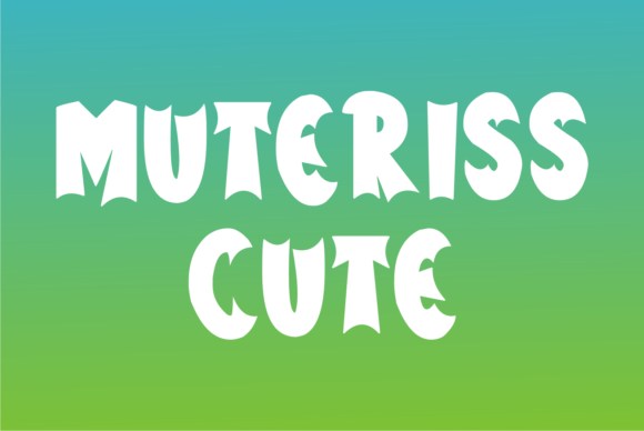 Muteriss Cute Font for Web Design