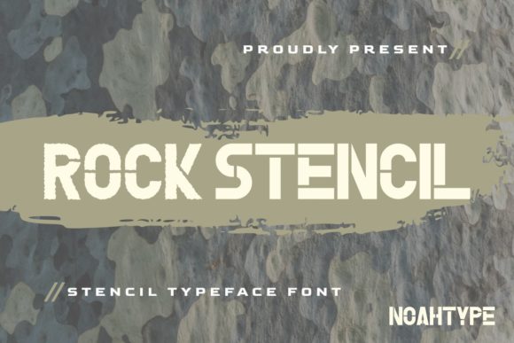 Rock Stencil: A Bold Font for Creative Projects