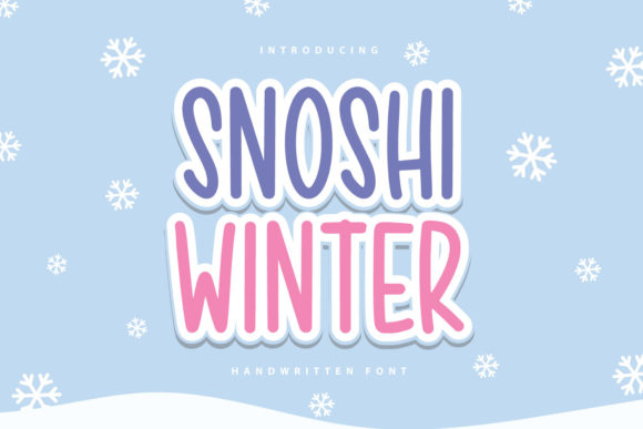 Snoshi Winter Font for Business Branding