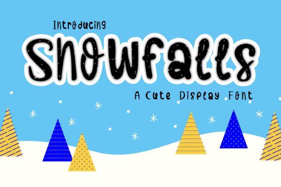 Snowfalls: A Playful Display Font for Joyful Campaigns