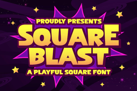 Square Blast: A Bold Font for Digital Campaigns