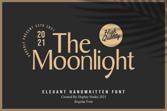 The Moonlight Font for Creative Projects