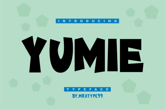 Yumie: A Bold Display Font for Creative Projects