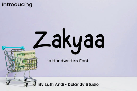Zakyaa Font: Cute Display Type for Small Business Branding
